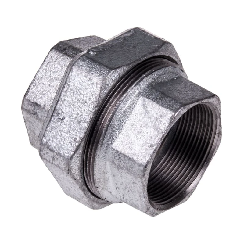 Georg Fischer Galvanised Malleable Iron Fitting Tap Adapter Female BSPP 2 in to Female BSPP 2 in 770340209