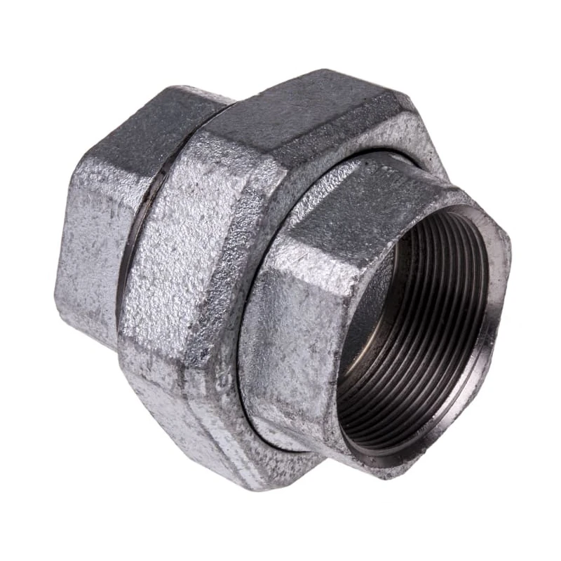 Georg Fischer Galvanised Malleable Iron Fitting Tap Adapter Female BSPP 2 in to Female BSPP 2 in 770340209