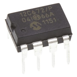 Microchip 8-bit PIC Microcontroller PIC12C672-04I/P, 4 MHz EPROM, 8-Pin PDIP
