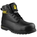 CAT Holton Black Men's Steel Toe Capped Safety Boots Lace Up Size 6 EU 39 P708026