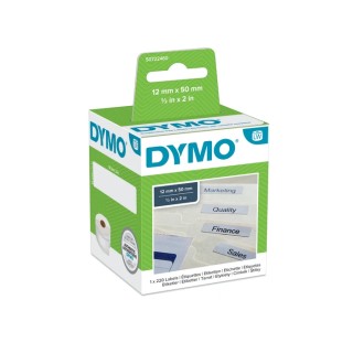 Dymo White Black Print Label Roll 50 mm Width 220 Per Roll S0722460