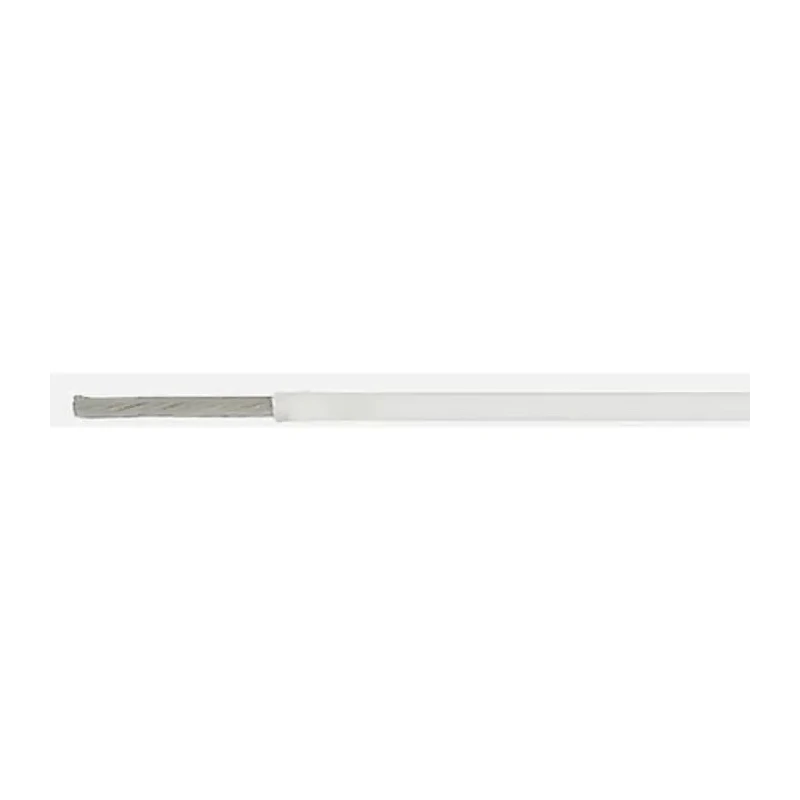 TE Connectivity SPEC 55 Series White Harsh Environment Wire, 19 x 30 AWG, Ethylene Tetrafluoroethylene, 100 m 55A0111-18-9