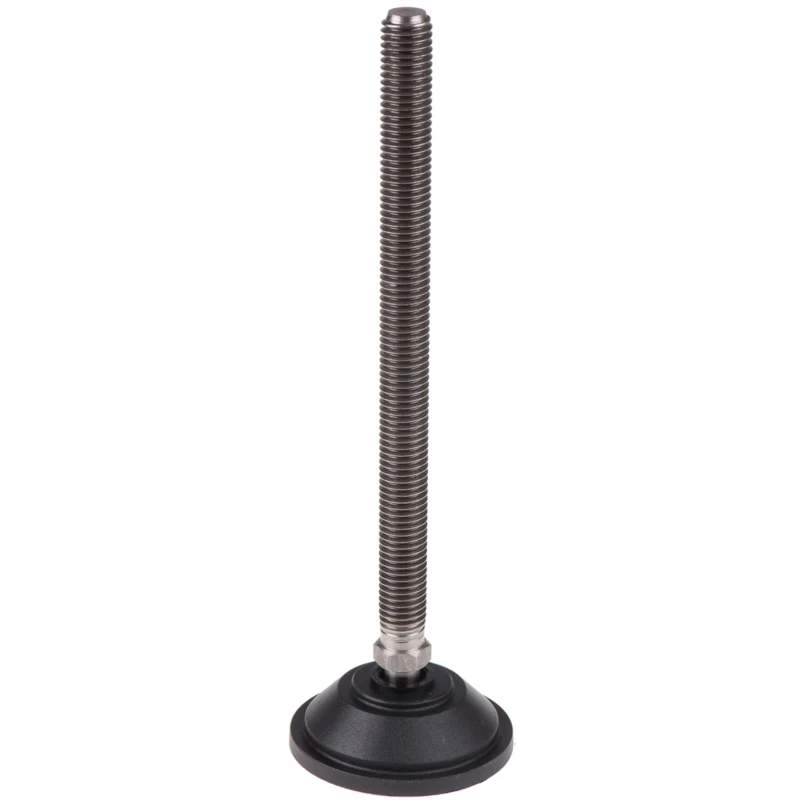Nu-Tech Engineering Stainless Steel Adjustable Foot M12 Thread 55 mm Diameter 600 kg Static Load Capacity 10° Tilt A095/031