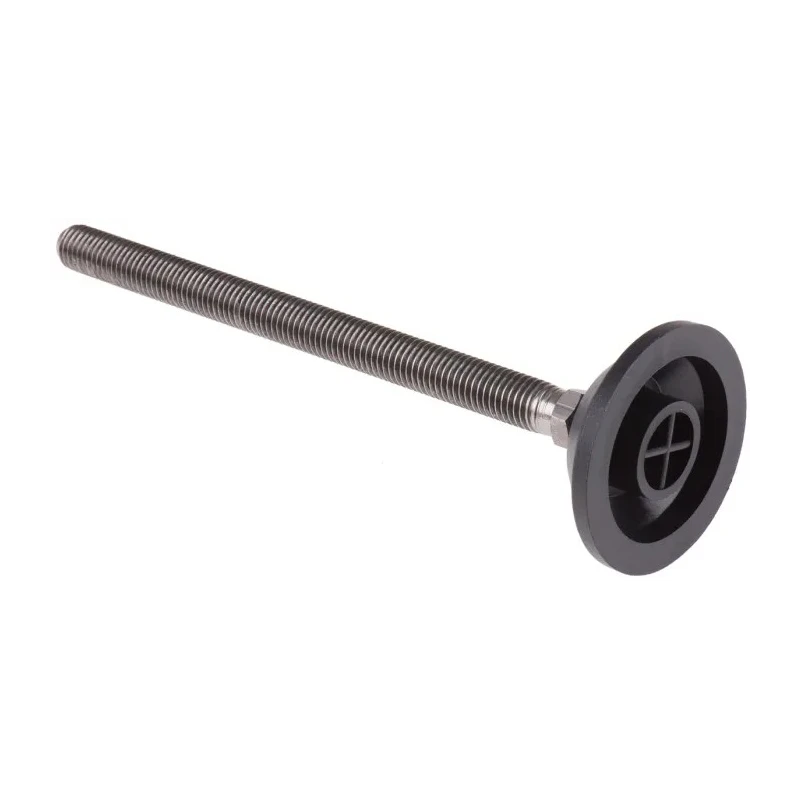 Nu-Tech Engineering Stainless Steel Adjustable Foot M12 Thread 55 mm Diameter 600 kg Static Load Capacity 10° Tilt A095/031