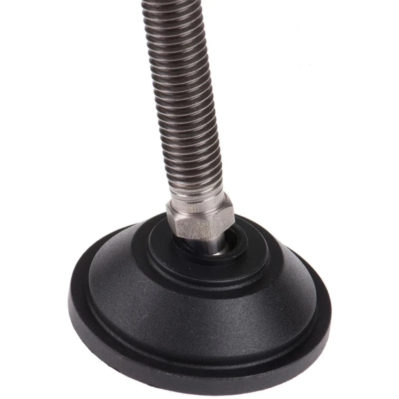 Nu-Tech Engineering Stainless Steel Adjustable Foot M12 Thread 55 mm Diameter 600 kg Static Load Capacity 10° Tilt A095/031