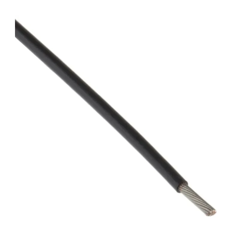 TE Connectivity SPEC 55 Series Black Harsh Environment Wire 19 x 34 AWG Ethylene Tetrafluoroethylene 100 m 55A0111-22-0