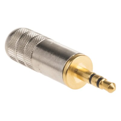 Switchcraft 3.5 mm Stereo Jack Connector Cable Male 4A Solder Termination 250V DC 35HDNAU