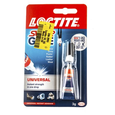 Loctite Superglue Universal Super Glue Transparent Liquid 3 g Tube 853188