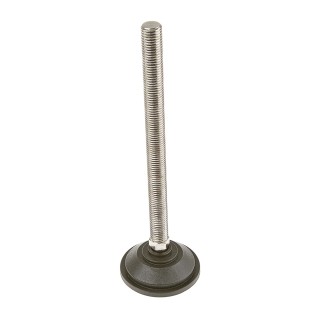 Nu-Tech Engineering M16 70 mm Dia. Adjustable Foot, Nickel Plated Steel, 1500 kg Static Load Capacity, 10 ° Tilt A090/004