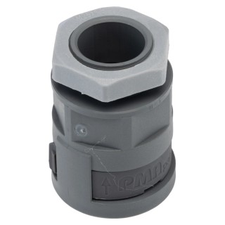 PMA Cable Conduit Fitting, 23 mm Nominal Size, M25 Thread, Polyamide 6 Material, Grey Colour, IP66 Rating SVND-M253GT