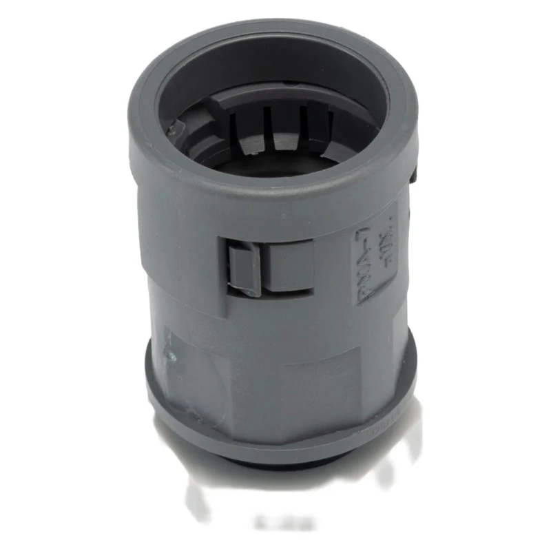 PMA Cable Conduit Fitting 17 mm Nominal Size, M20 Thread, Polyamide 6 Material, Grey Color, IP66 Rated SVND-M207GT