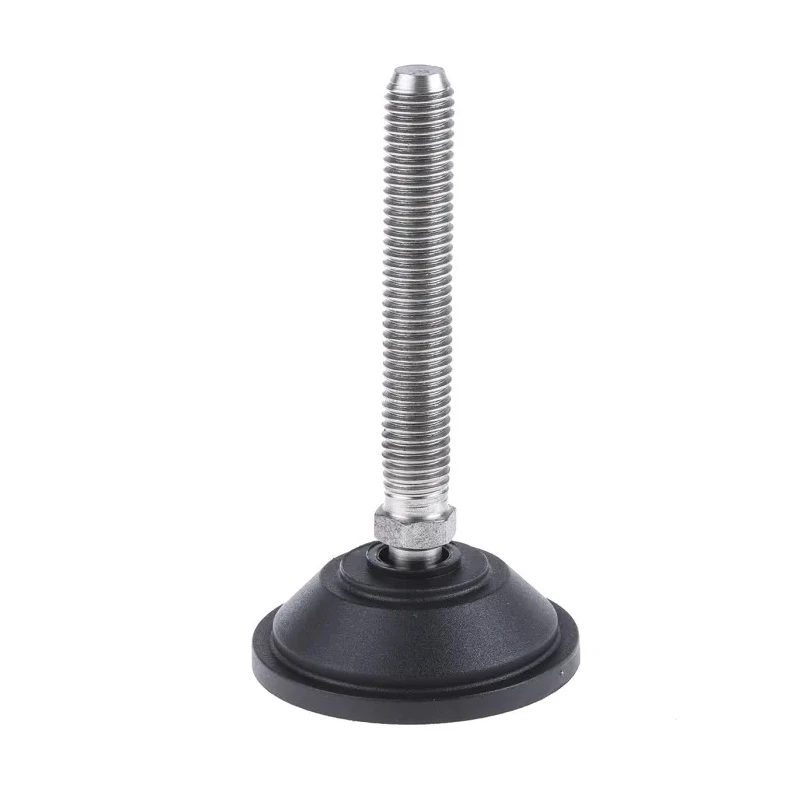 Nu-Tech Engineering M12 55 mm Diameter Stainless Steel Adjustable Foot, 600 kg Static Load Capacity, 10 ° Tilt Angle A095/029
