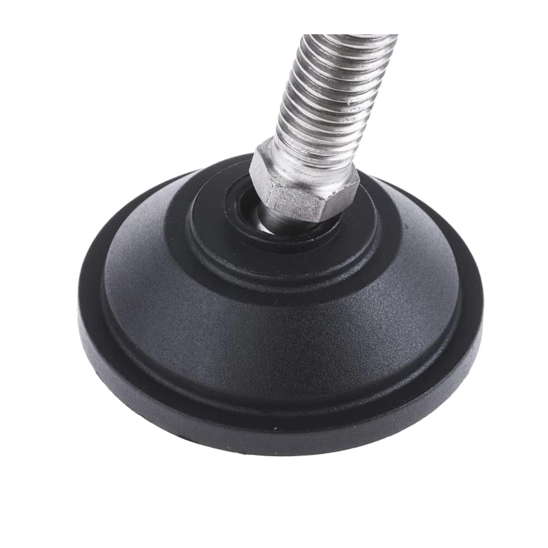 Nu-Tech Engineering M12 55 mm Diameter Stainless Steel Adjustable Foot, 600 kg Static Load Capacity, 10 ° Tilt Angle A095/029