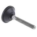 Nu-Tech Engineering M12 55 mm Diameter Stainless Steel Adjustable Foot, 600 kg Static Load Capacity, 10 ° Tilt Angle A095/029