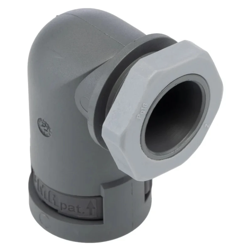 PMA Cable Conduit Fitting 17 mm Nominal Size PG16 Thread Polyamide 6 Grey IP66 SVWD-P167GT