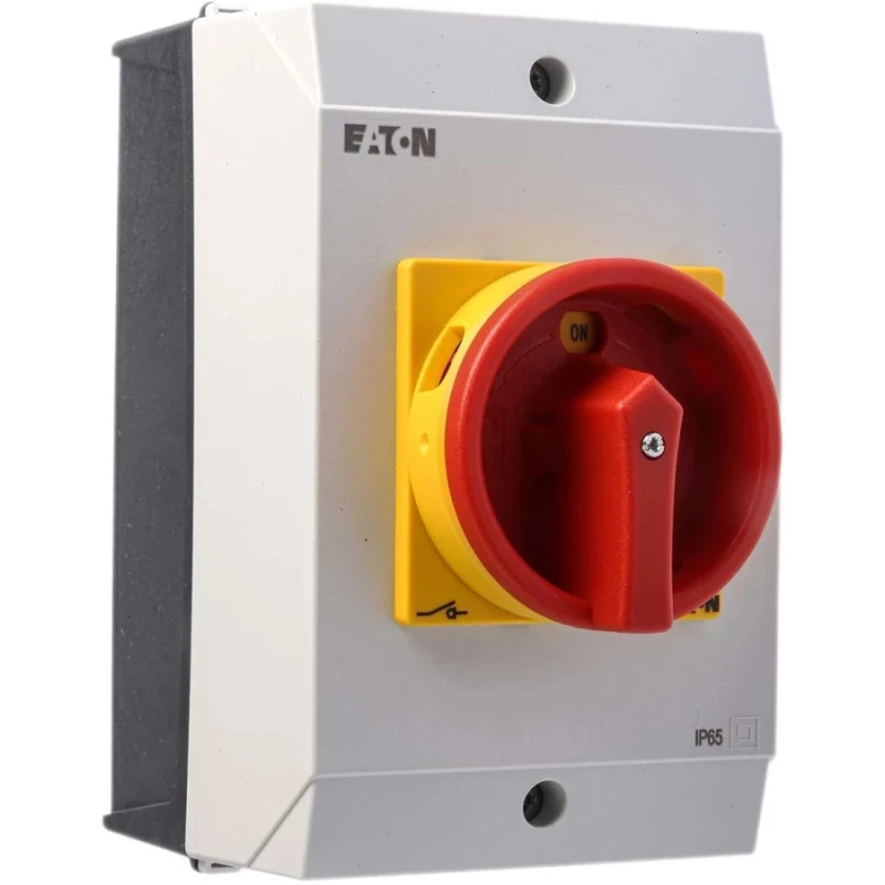 Eaton 6-Pole Surface Mount Isolator Switch IP65 260A 15kW Red Handle T3-4 Series 
