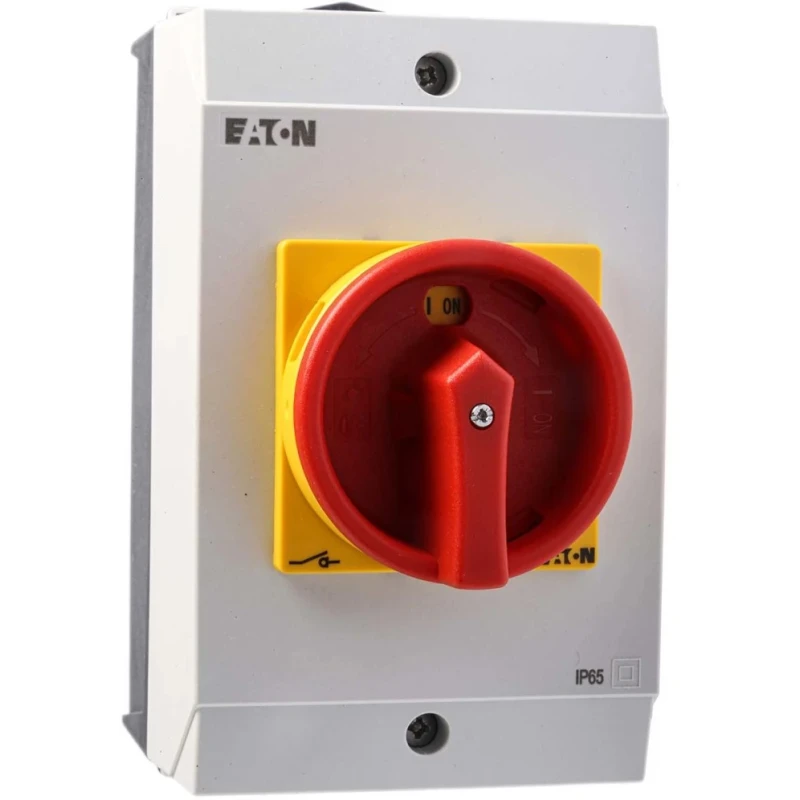 Eaton 6-Pole Surface Mount Isolator Switch IP65 260A 15kW Red Handle T3-4 Series 