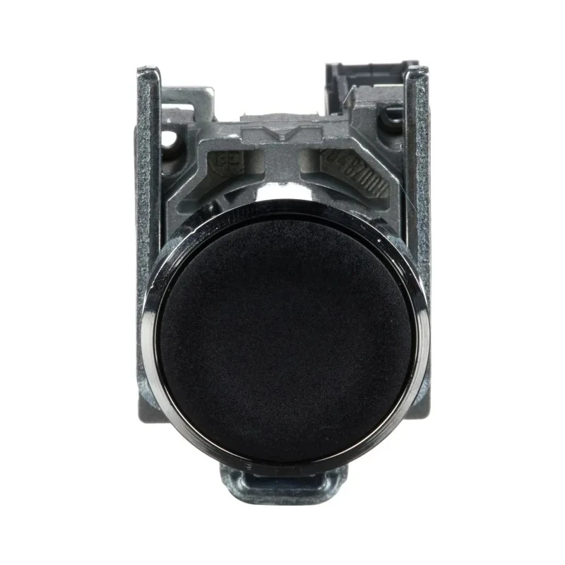 Schneider Electric Harmony XB4 Series Panel Mount Push Button Switch, Spring Return, 22 mm Cutout, SPST, Black LED XB4BA21