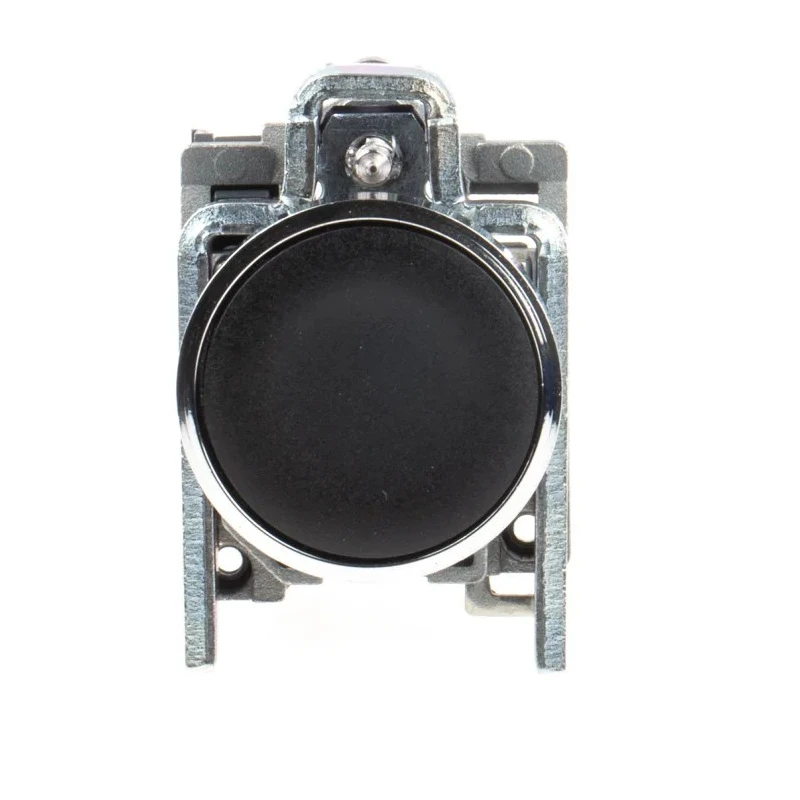 Schneider Electric Harmony XB4 Series Panel Mount Push Button Switch, Spring Return, 22 mm Cutout, SPST, Black LED XB4BA21