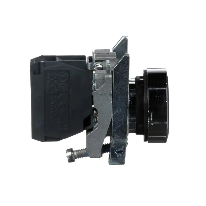 Schneider Electric Harmony XB4 Series Panel Mount Push Button Switch, Spring Return, 22 mm Cutout, SPST, Black LED XB4BA21