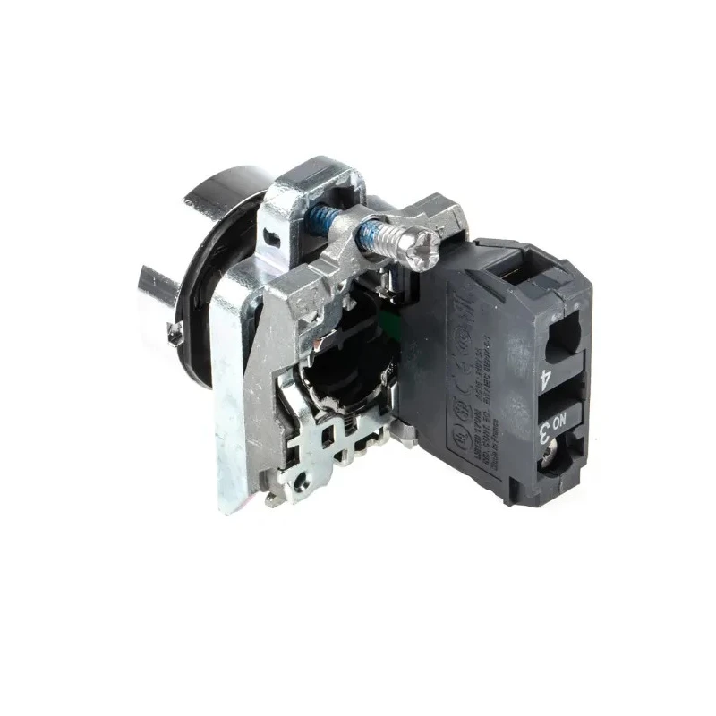 Schneider Electric Harmony XB4 Series Panel Mount Push Button Switch, Spring Return, 22 mm Cutout, SPST, Black LED XB4BA21