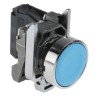 Schneider Electric Harmony XB4 Series Push Button Switch, Spring Return, Panel Mount, 22 mm Cutout, SPST, Blue LED XB4BA61