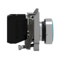 Schneider Electric Harmony XB4 Series Push Button Switch, Spring Return, Panel Mount, 22 mm Cutout, SPST, Blue LED XB4BA61