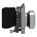 Schneider Electric Harmony XB4 Series Push Button Switch, Spring Return, Panel Mount, 22 mm Cutout, SPST, Blue LED XB4BA61
