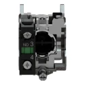 Schneider Electric Harmony XB4 Series Push Button Switch, Spring Return, Panel Mount, 22 mm Cutout, SPST, Blue LED XB4BA61