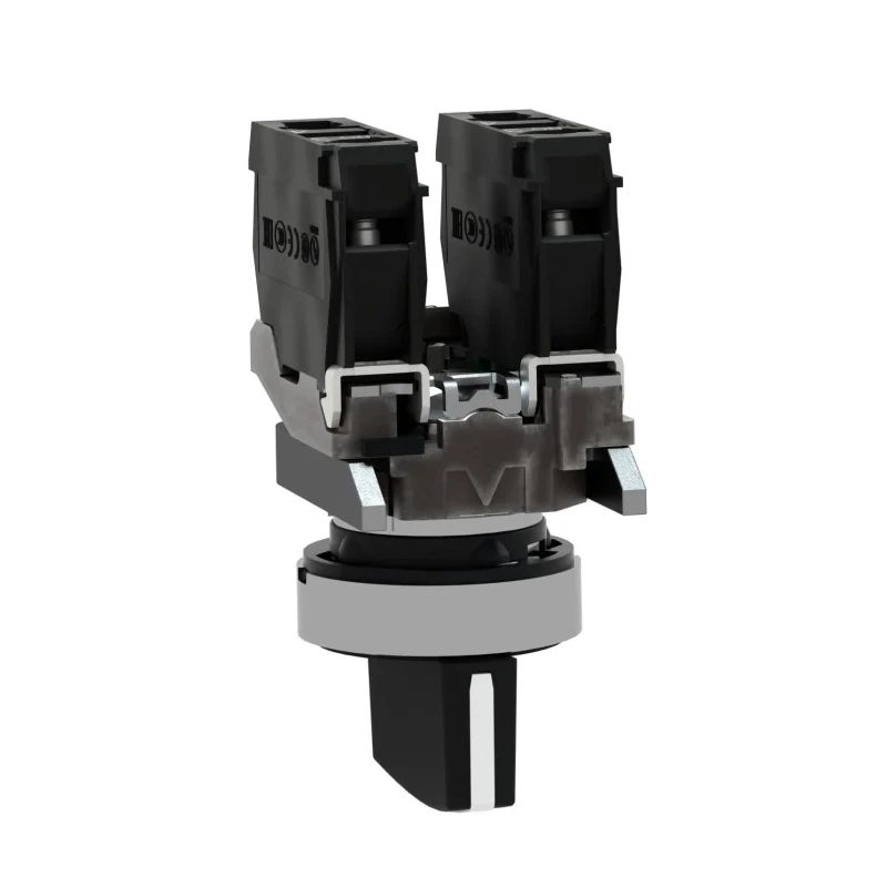 Schneider Electric Knob Selector Switch 2 NO Contact Configuration 22 mm Cutout Diameter 3 Positions Harmony XB4 XB4BD53