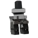 Schneider Electric Knob Selector Switch 2 NO Contact Configuration 22 mm Cutout Diameter 3 Positions Harmony XB4 XB4BD53