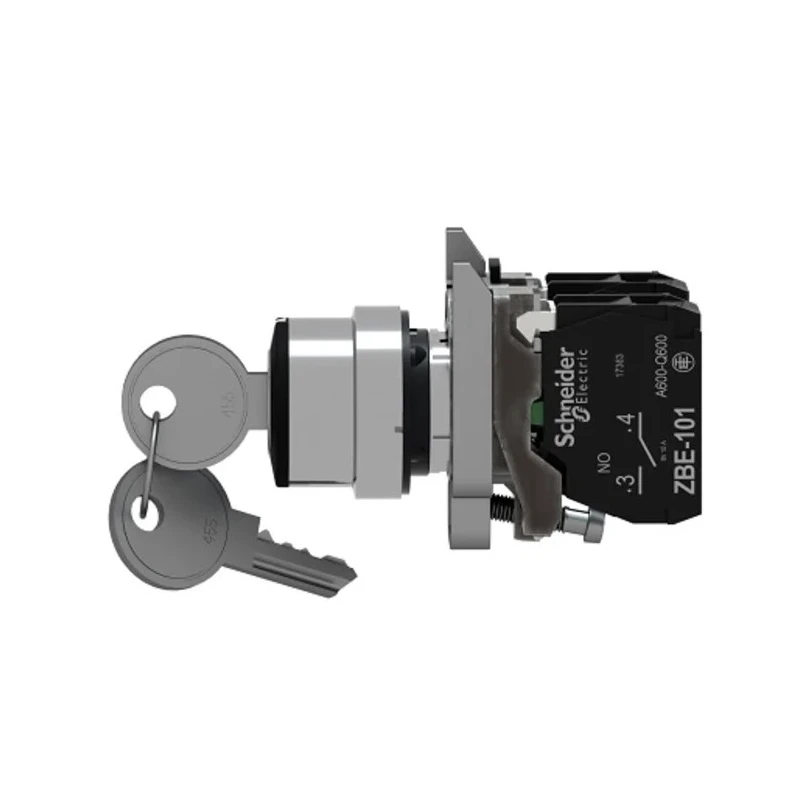 Schneider Electric IP69 IP67 IP69K IP66 Key Switch 2 NO 10A 2-Way 455-Key XB4BG33