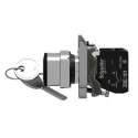 Schneider Electric IP66, IP67, IP69K Key Switch 1 NO 100 mA 1.2A 2-Way 455-Key XB4BG41
