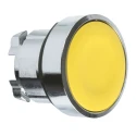 Schneider Electric Harmony XB4 Series Yellow Momentary Metal Push Button Head, 22 mm Cutout, IP67, IP69K, IP66 ZB4BA5