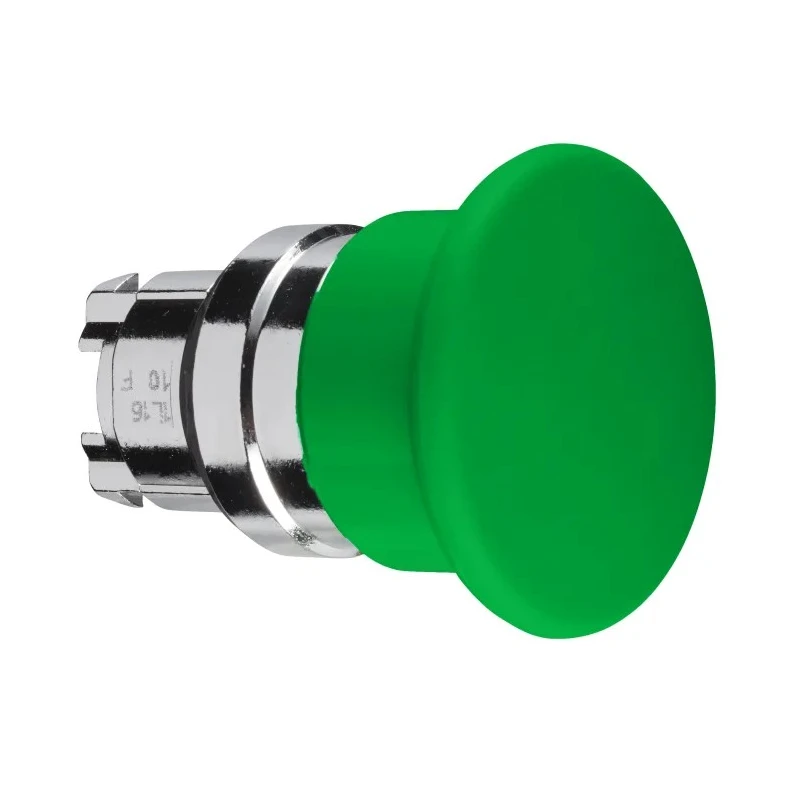 Schneider Electric Harmony XB4 Series Green Momentary Push Button Head, 22 mm Cutout, Metal, IP69K, IP66 ZB4BC3