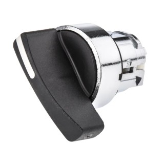 Schneider Electric Harmony Series 2 Position Selector Switch Head, 22 mm Cutout, Black Handle, IP69 IP67 IP66 ZB4BJ2