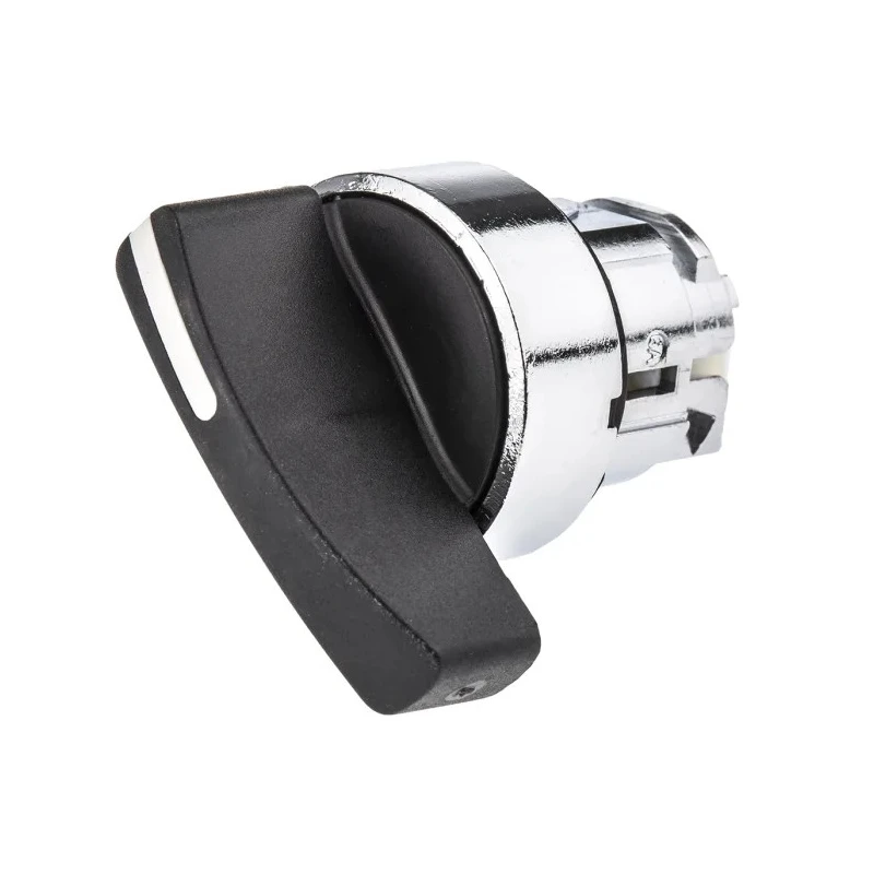 Schneider Electric Harmony Series 2 Position Selector Switch Head, 22 mm Cutout, Black Handle, IP69 IP67 IP66 ZB4BJ2