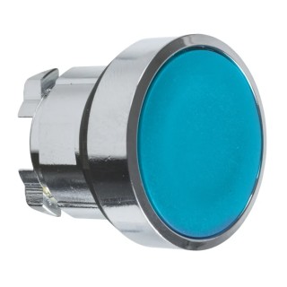 Schneider Electric Harmony XB4 Series Blue Momentary Push Button Head, 22 mm Cutout, IP69K, IP67, IP66 ZB4BA6