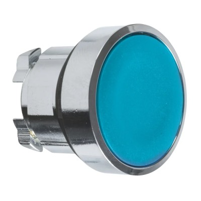 Schneider Electric Harmony XB4 Series Blue Momentary Push Button Head, 22 mm Cutout, IP69K, IP67, IP66 ZB4BA6
