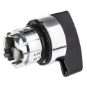 Schneider Electric Harmony Series 2 Position Selector Switch Head, 22 mm Cutout, Black Handle, IP69 IP67 IP66 ZB4BJ2
