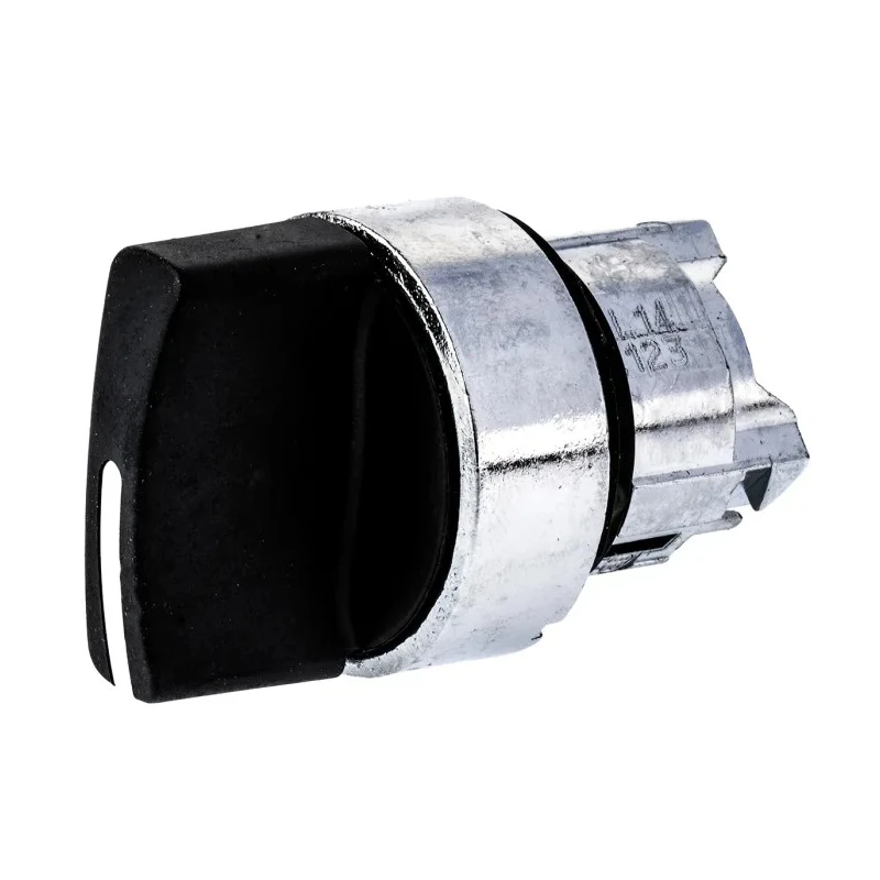 Schneider Electric Harmony Series 2 Position Selector Switch Head, 22 mm Cutout, Black Handle, IP69 IP67 IP66 ZB4BD4