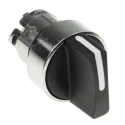 Schneider Electric Harmony Series 2 Position Selector Switch Head 22 mm Cutout Black Handle IP67 IP69K ZB4BD2