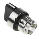 Schneider Electric Harmony Series 2 Position Selector Switch Head 22 mm Cutout Black Handle IP67 IP69K ZB4BD2