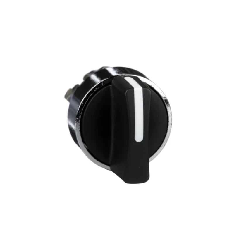 Schneider Electric Harmony Series 2 Position Selector Switch Head 22 mm Cutout Black Handle IP67 IP69K ZB4BD2