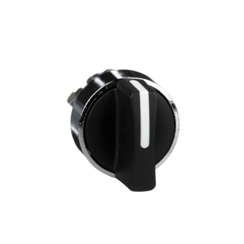 Schneider Electric Harmony Series 2 Position Selector Switch Head 22 mm Cutout Black Handle IP67 IP69K ZB4BD2