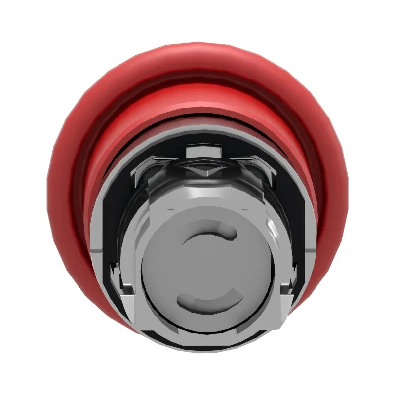 Schneider Electric Harmony XB4 Series Red Momentary Push Button Head 22 mm Cutout Diameter Metal Button IP69K IP66 ZB4BC4