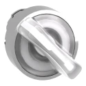 Schneider Electric Harmony Series 2 Position Illuminated Selector Switch Head 22 mm Cutout White Handle IP67 IP66 ZB4BK1213