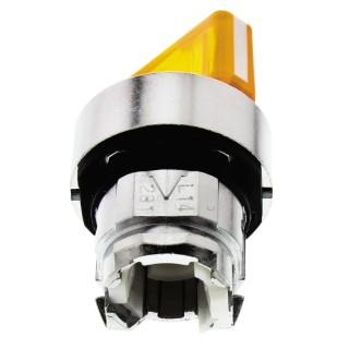 Schneider Electric Harmony Series 2 Position Illuminated Selector Switch Head 22 mm Cutout Orange Handle IP66 IP69 ZB4BK1253