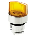 Schneider Electric Harmony Series 2 Position Illuminated Selector Switch Head 22 mm Cutout Orange Handle IP66 IP69 ZB4BK1253