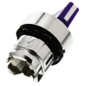 Schneider Electric Harmony Series 2 Position Illuminated Selector Switch Head, 22 mm Cutout, Blue Handle, IP66 IP69 ZB4BK1263
